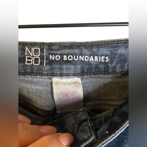 No Boundaries Blue Skinny Jeans High-Rise Stretch - Picture 3 of 7